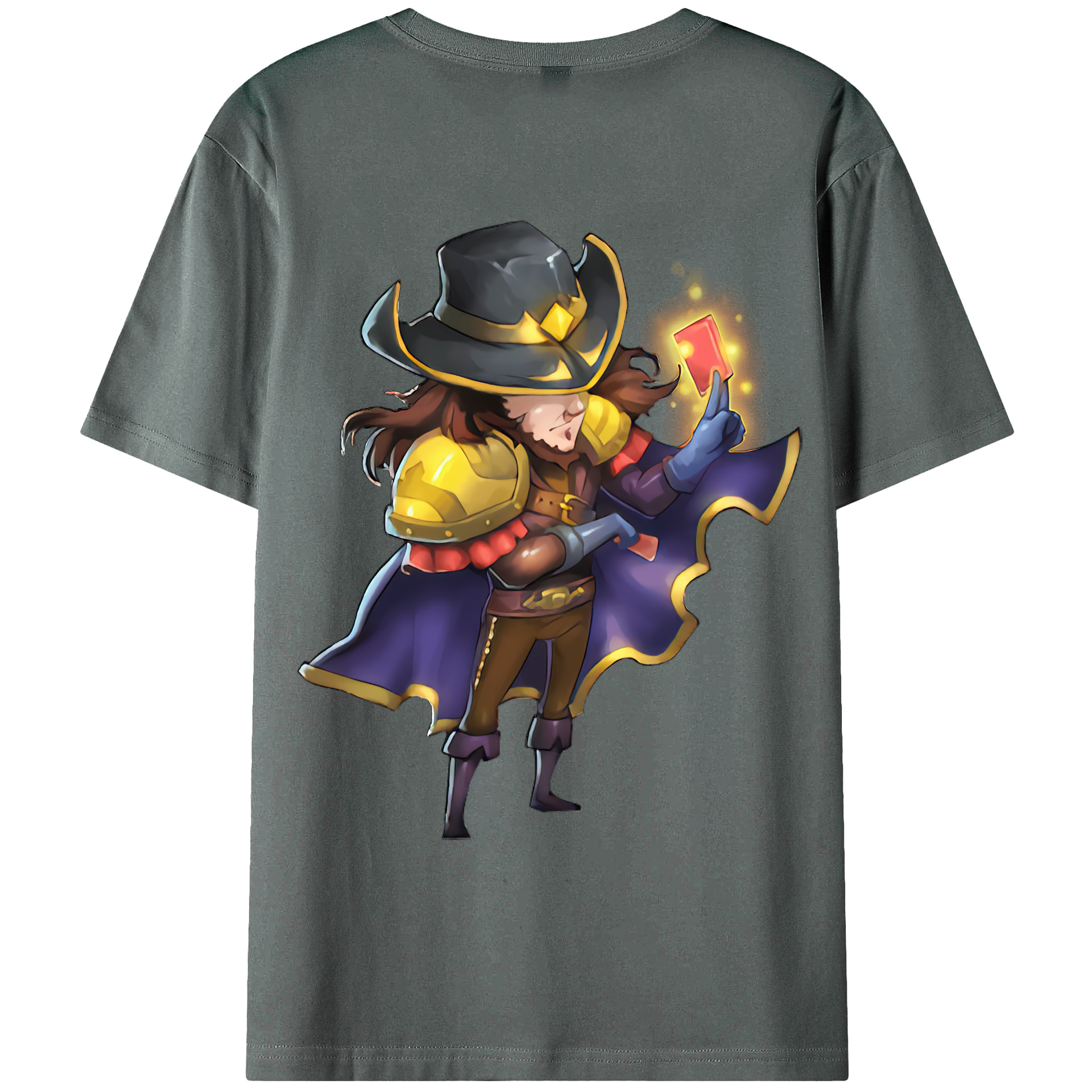 （画像用） リーグ・オブ・レジェンド League of Legends LOL 綿100％ メンズ半袖Tシャツ（バックプリント） 通気性